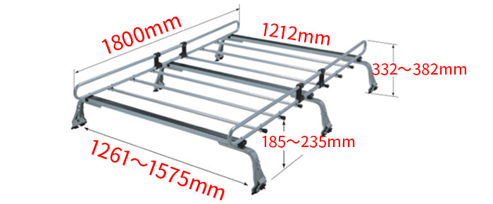 ロッキープラス クリッパー DR17V ハイルーフ ルーフキャリア ZM-321M