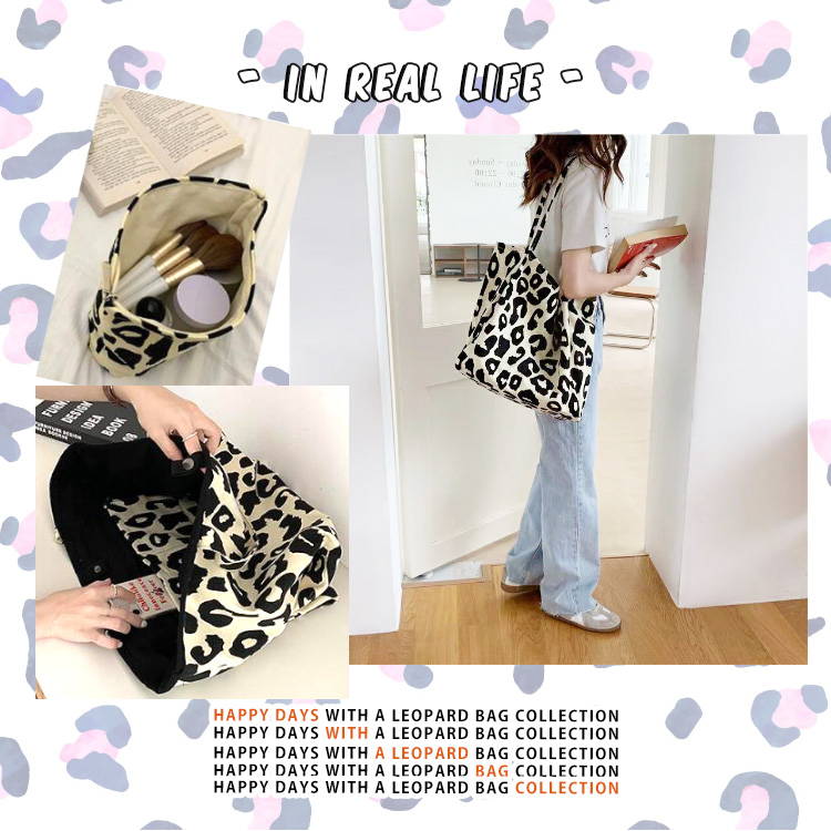 トートバッグ レオパード 大容量 ショルダーバッグ ポーチ 大きめ 化粧