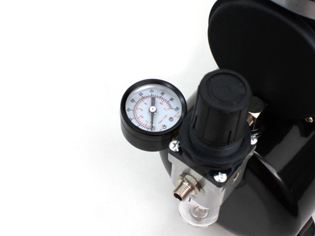 エアブラシ用オイルレス式ミニエアーコンプレッサーキット 3L ダブル