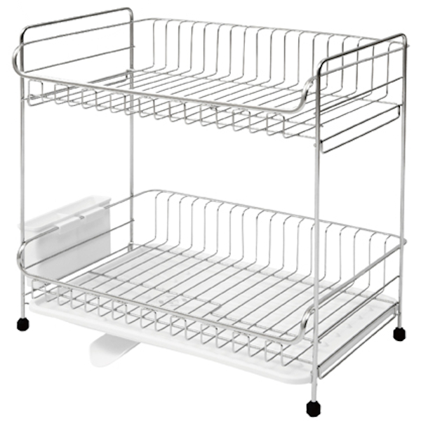 水切りラック 2段 シンク上 ステンレス 水切ラック 大容量 水切りかご