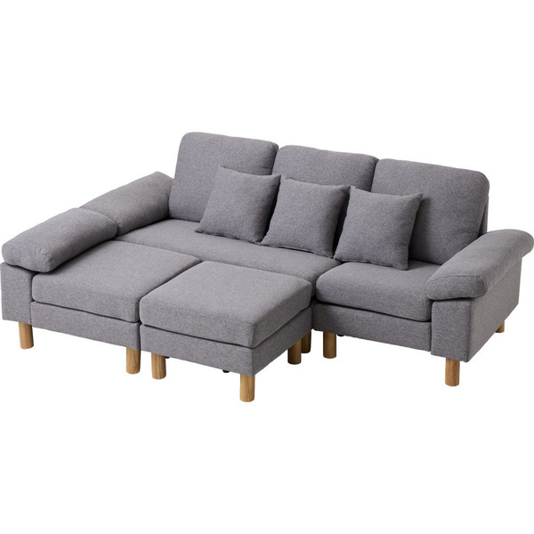 ソファー 3人掛け ソファ L字 ソファベット おしゃれ 北欧 ダイニング