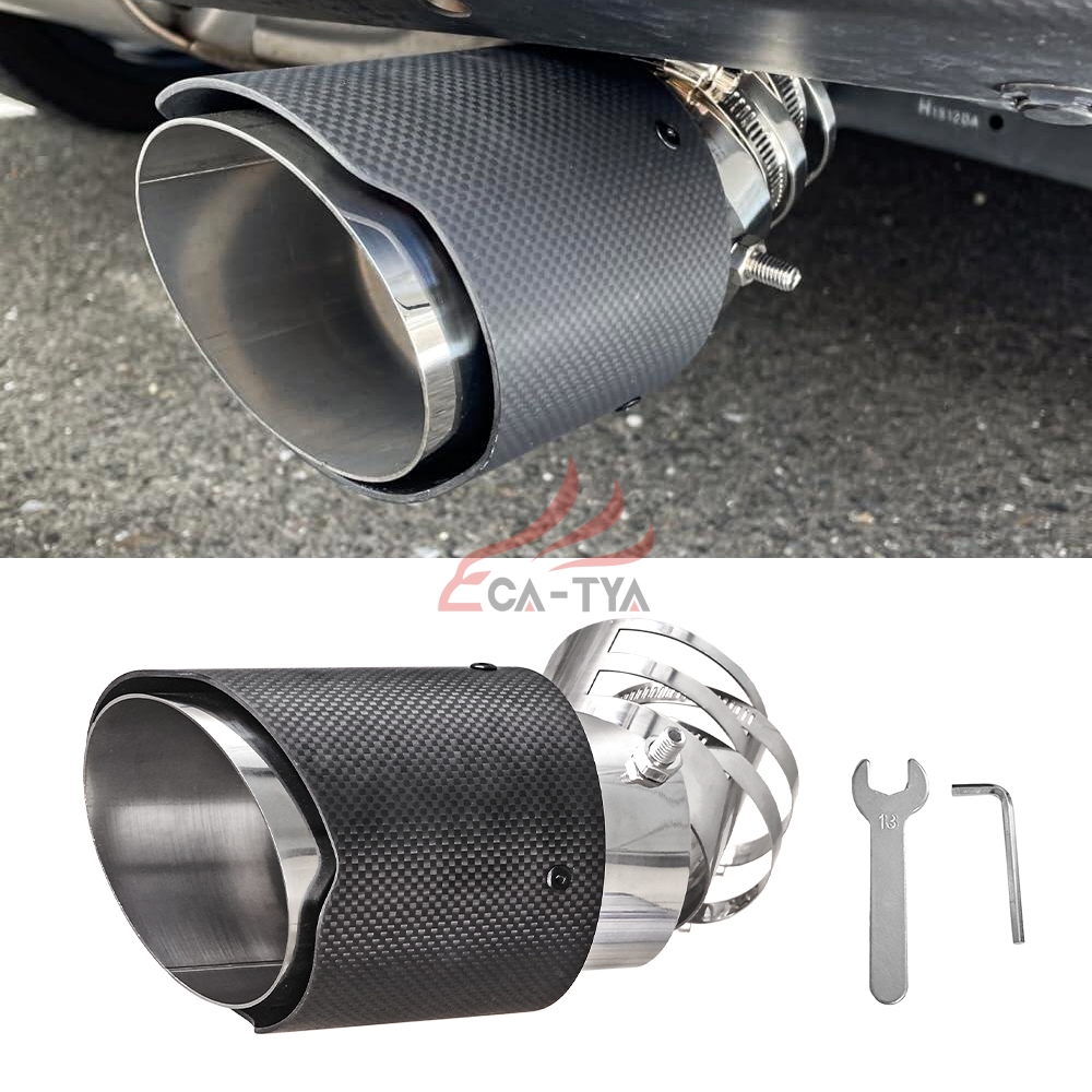 ニッサン NV200ワゴン マフラーカッター カーボンカバー 下向き対応