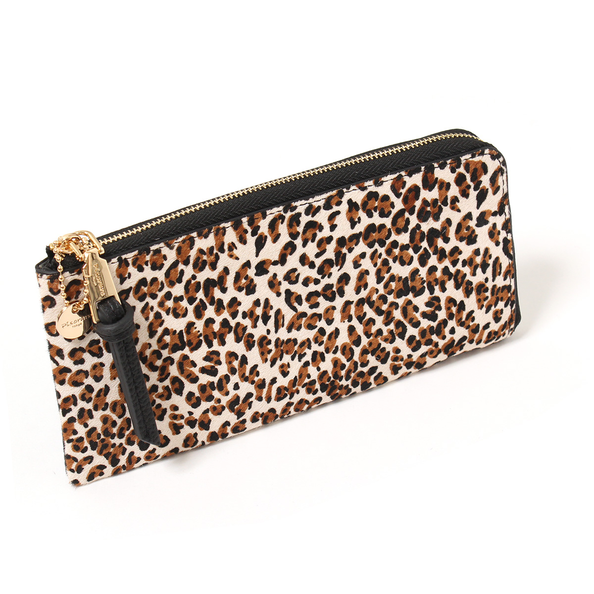 REAL STYLE 長財布 レディース 本革 牛革 L字ファスナー 大容量 ハラコ