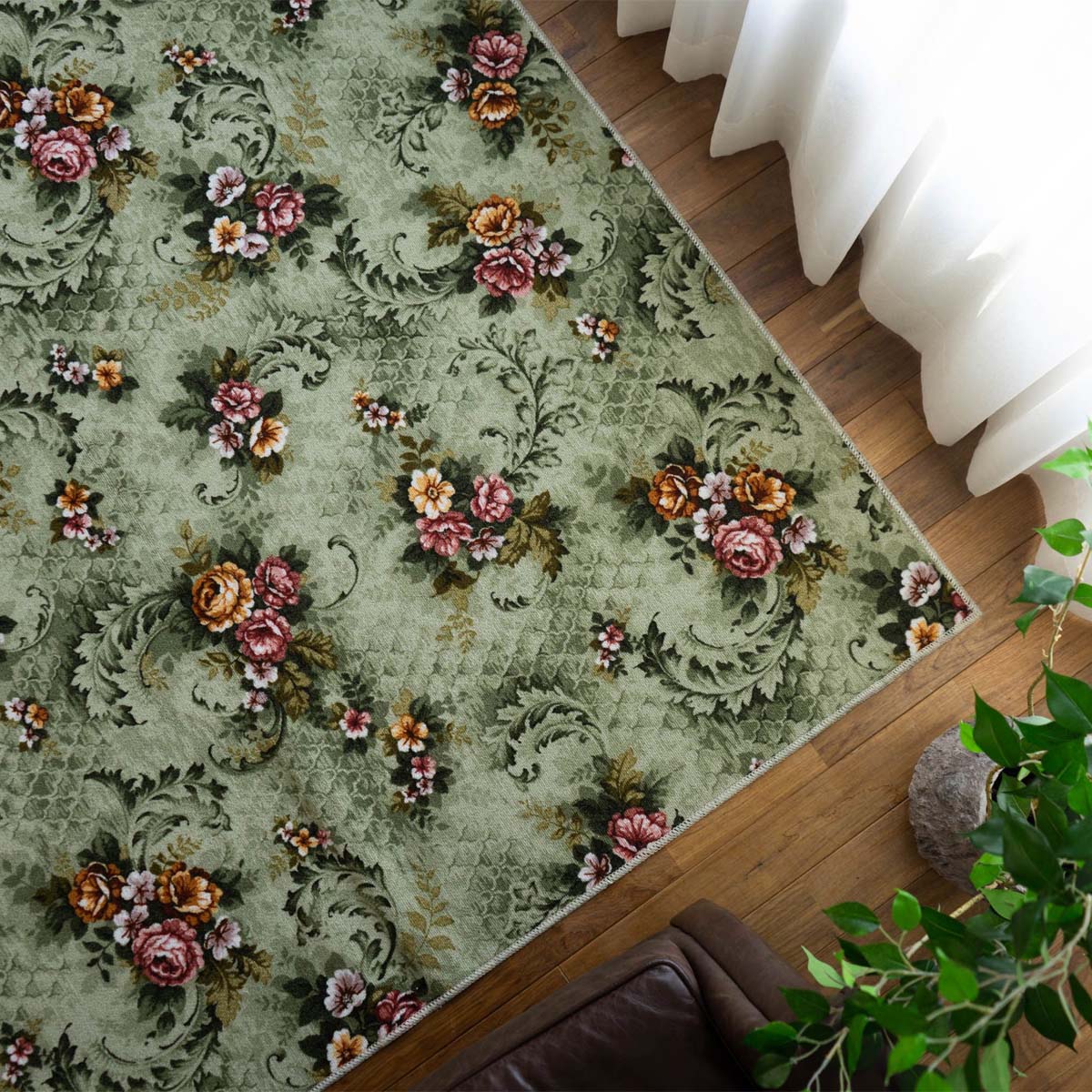 サヤンサヤン 撥水 防汚 抗菌 防臭 カーペット 江戸間3帖 176×261