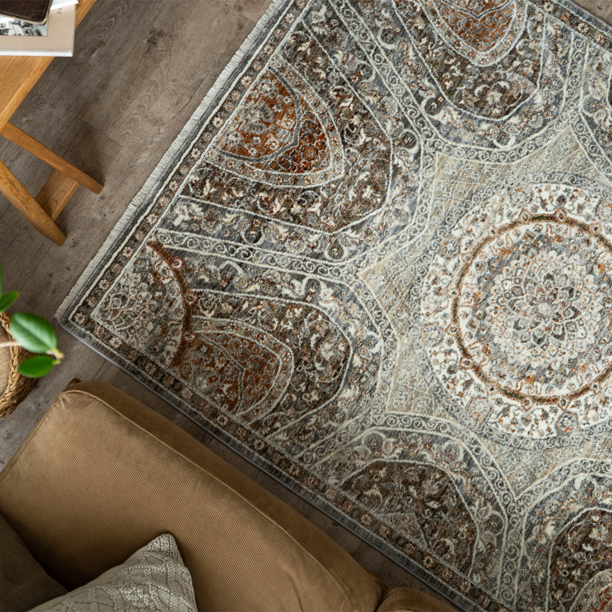 サヤンサヤン ラグ オリエンタル柄 約 6畳 ペルシャ 絨毯 ラグマット