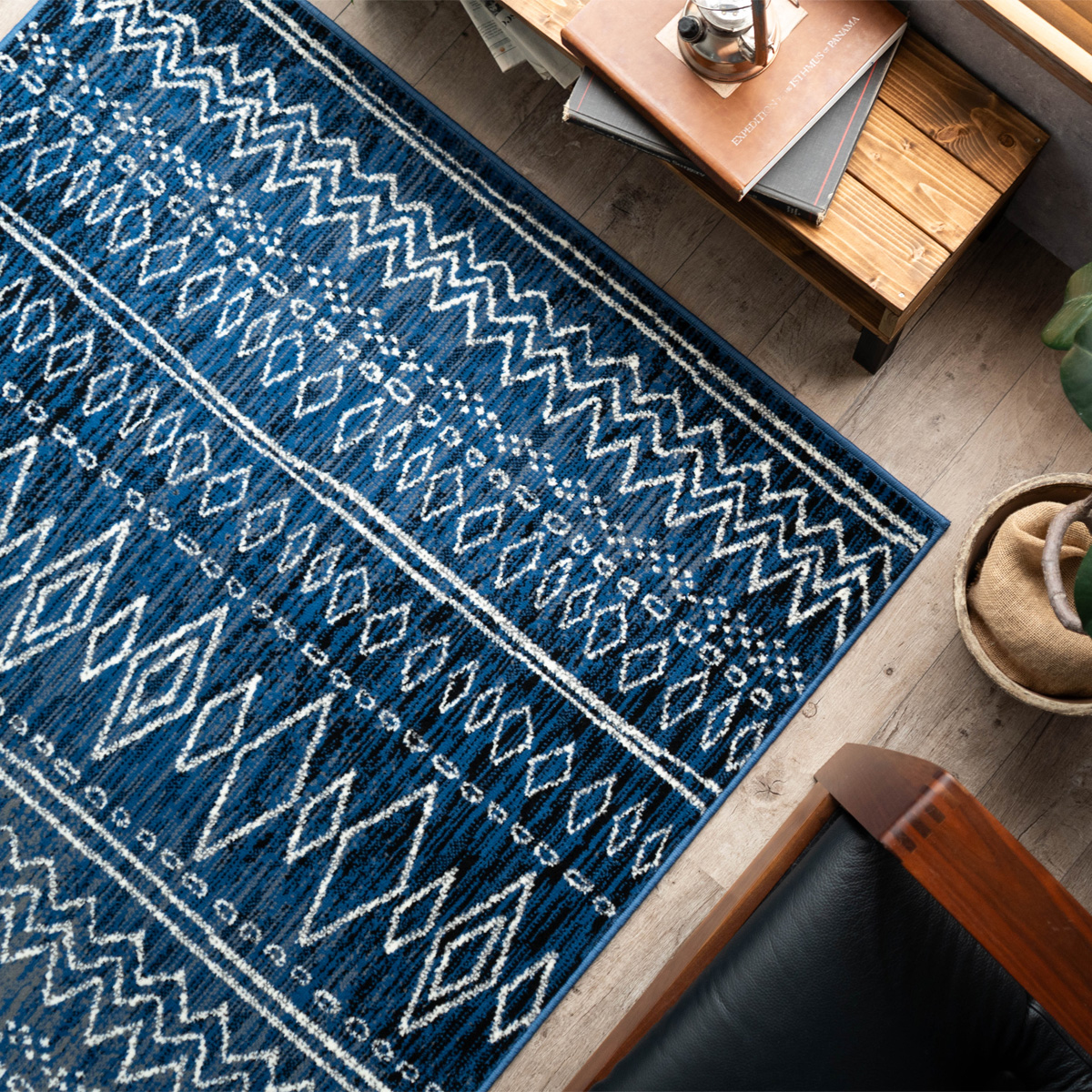 サヤンサヤン ラグ おしゃれ 80x150cm 絨毯 ウィルトン織 ベルギー