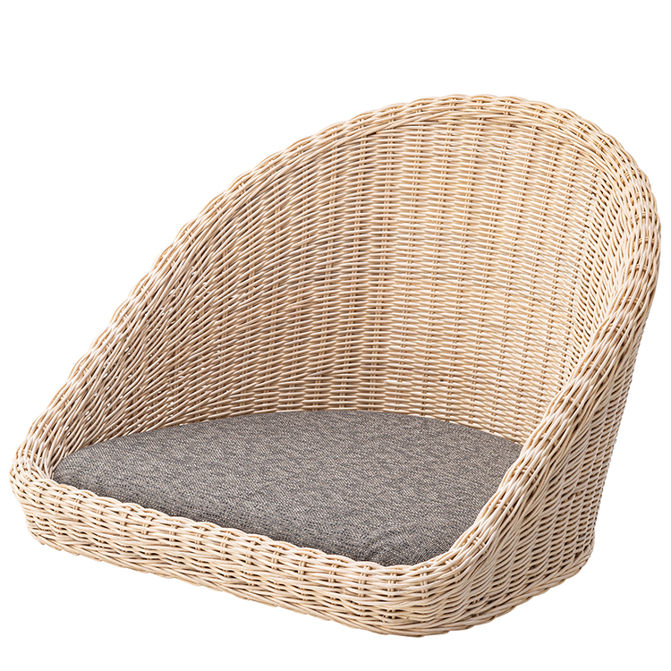 東谷 座椅子 おしゃれ アジアンリゾート フロアチェア 肘掛 コンパクト