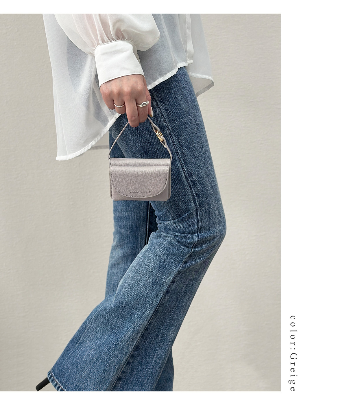 GISELLE ミニポーチ 小物入れ カラビナ 斜め掛け カードケース