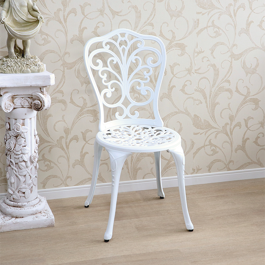 ガーデンファニチャー チェア ホワイト アンティーク ガーデン