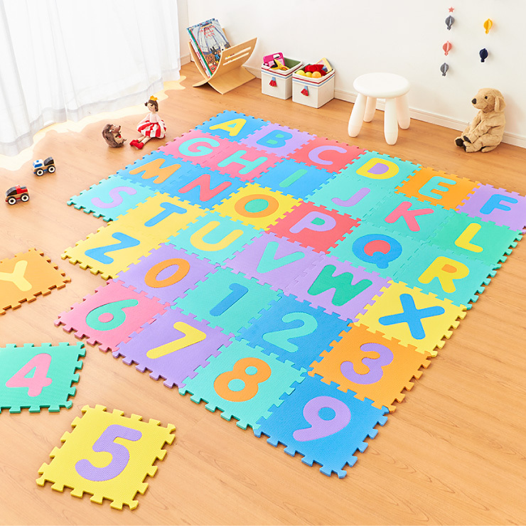 リコメン堂 パズルマット 36枚組 10mm 32×32cm ジョイントマット