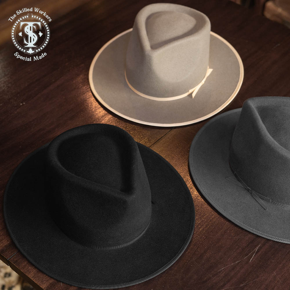 TheSkilledWorkers スキルドワーカーズ 深め ウール フェルト つば広