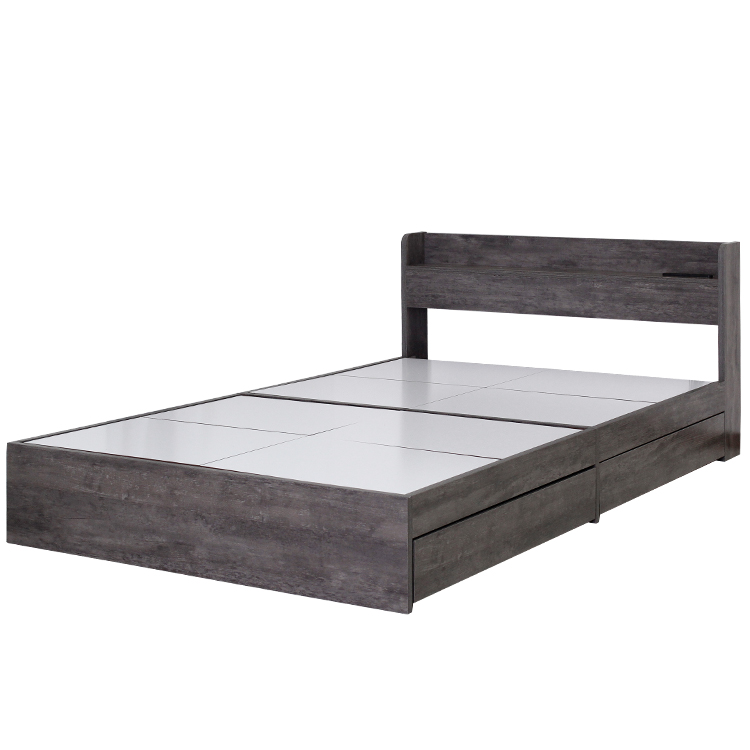 ベッド ダブルベッド ベッドフレーム マットレスセット マットレス付 D