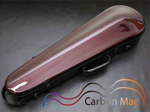 カーボンマック CFV-2 WRD ワインレッド バイオリンケース 軽量 スリム