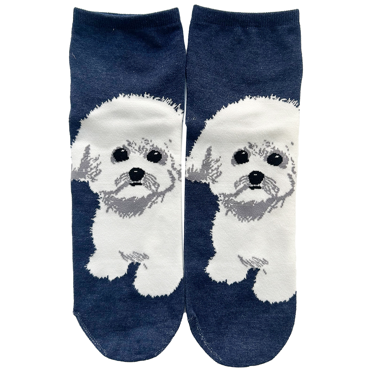 靴下 レディース 犬 柄 春夏 おしゃれ シュナウザー 柴犬 柴 トイ