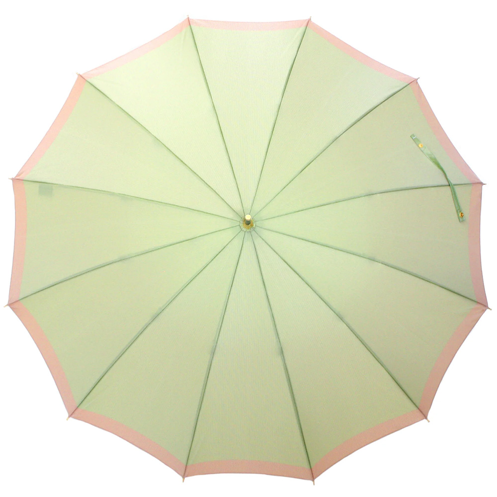 日本製高級織物傘【SCENE】晴雨兼用 12本骨 長傘 55cm グログラン