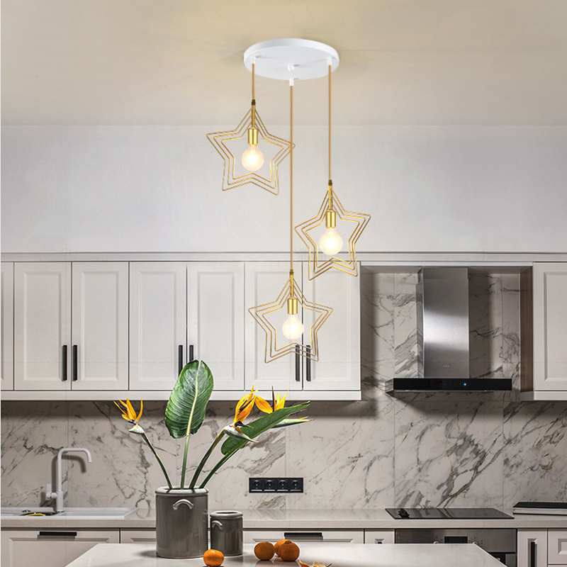 ペンダントライト 3灯星 吊り下げ照明 シーリングライトダイニング照明