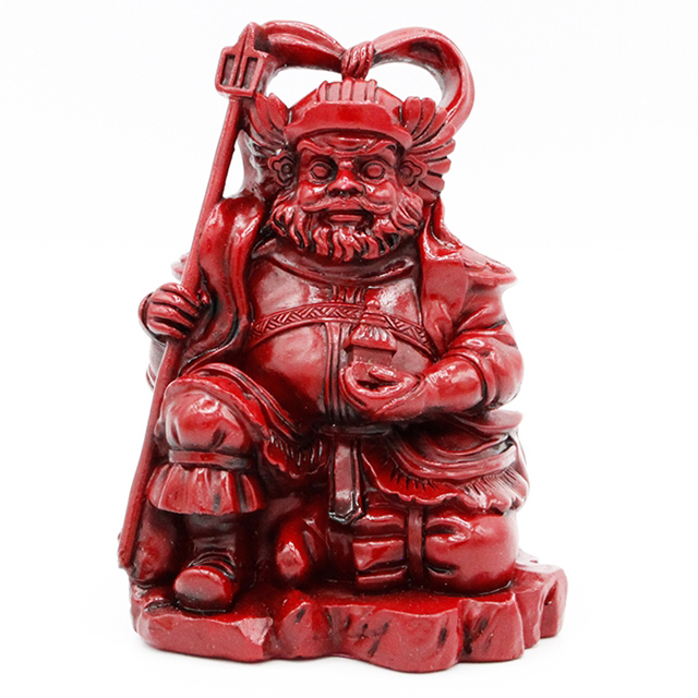 毘沙門天像 金運 上昇願い好運呼び込む 寿山石 毘沙門天様 毘沙門 開運