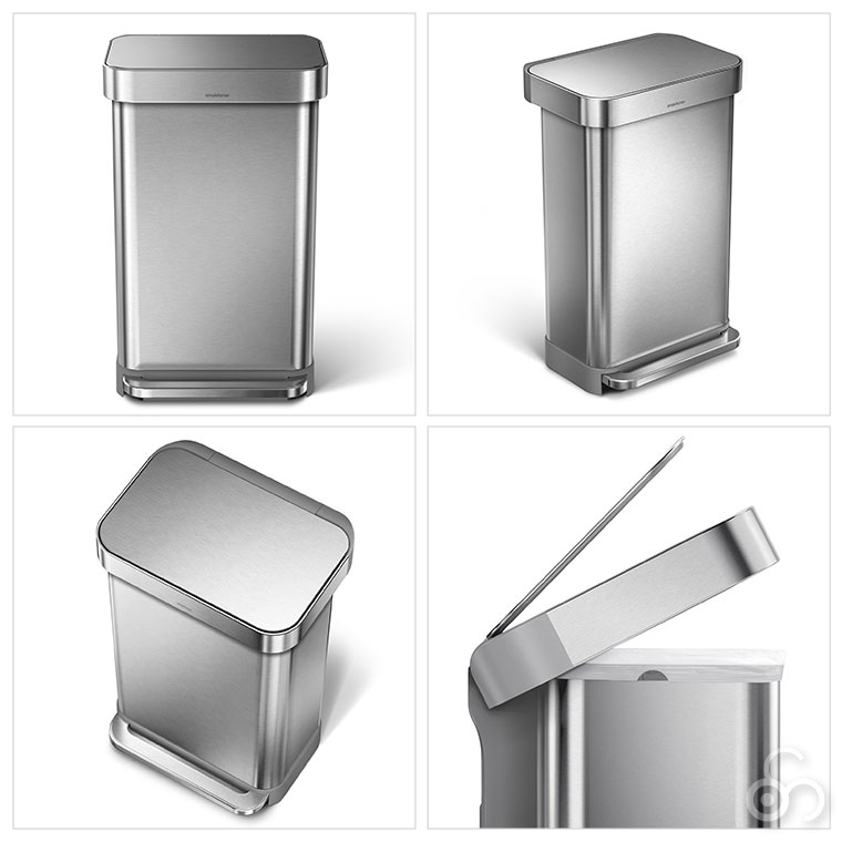 simplehuman（シンプルヒューマン） (正規品) ゴミ箱 レクタンギュラー