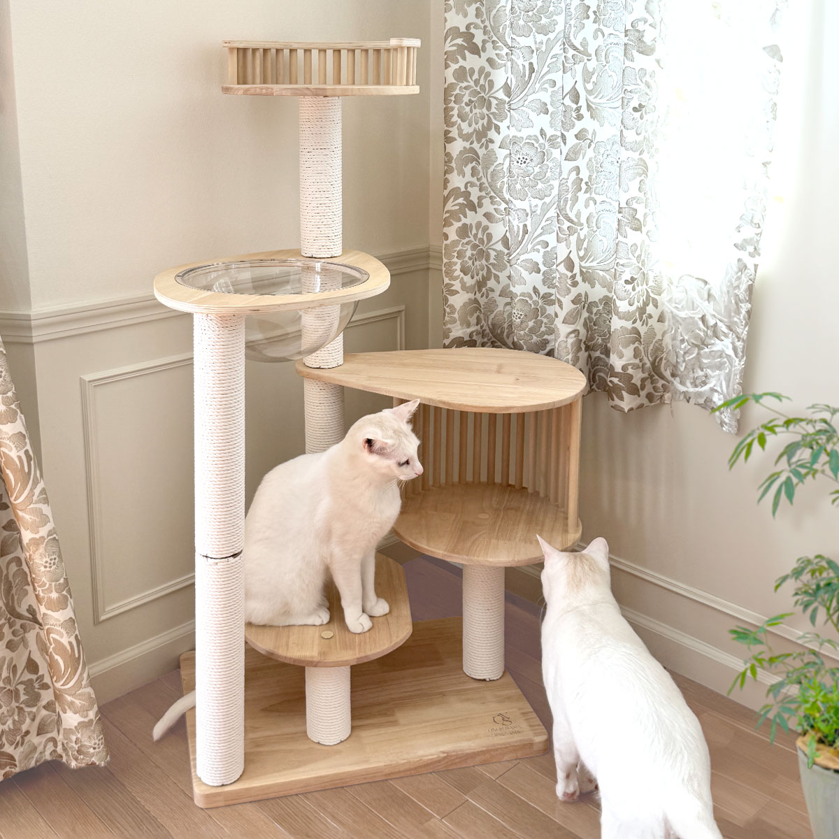 ONEKOSAMA OINUSAMA（おねこさま・おいぬさま） キャットタワー 木製