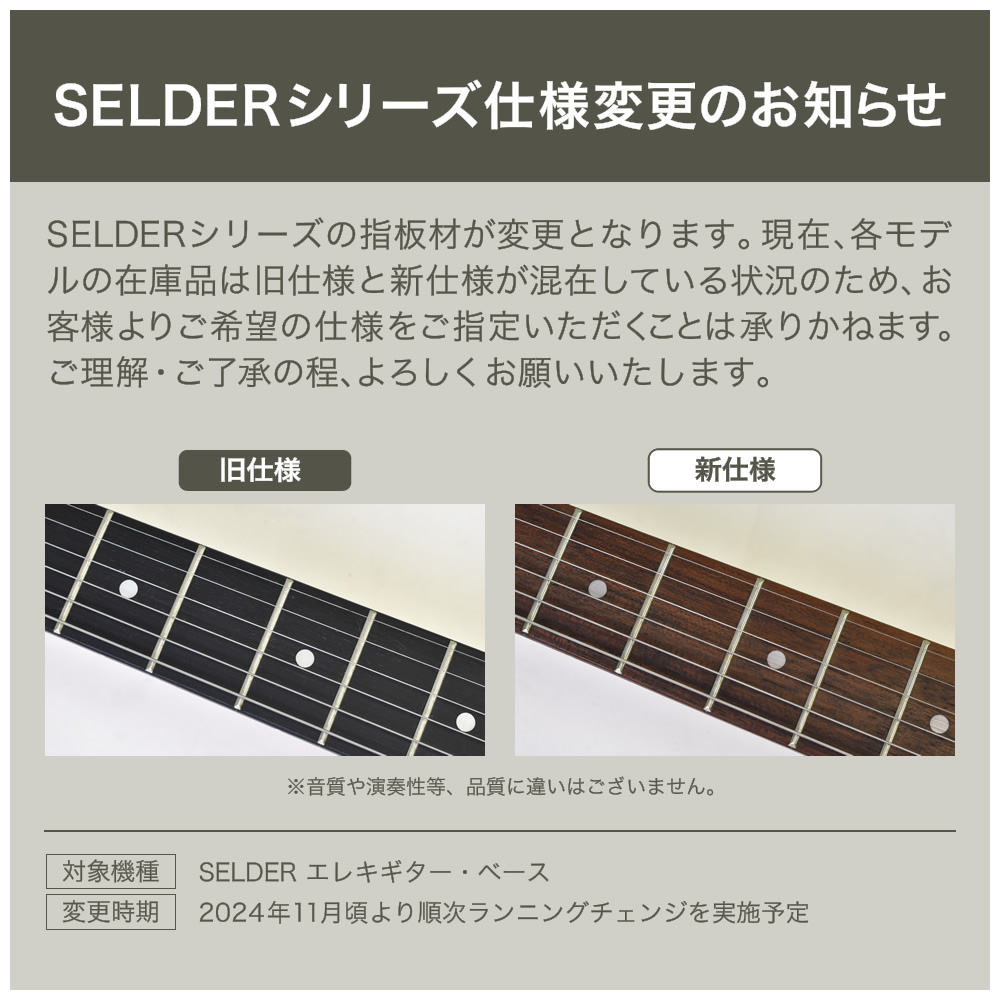 SELDER エレキギター ハムバッカー搭載 STH-20 入門13点セット