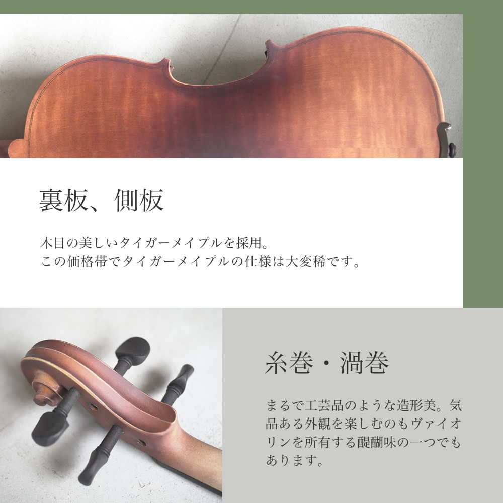 バイオリン 初心者セット Hallstatt V-12 〔ヴァイオリン 入門