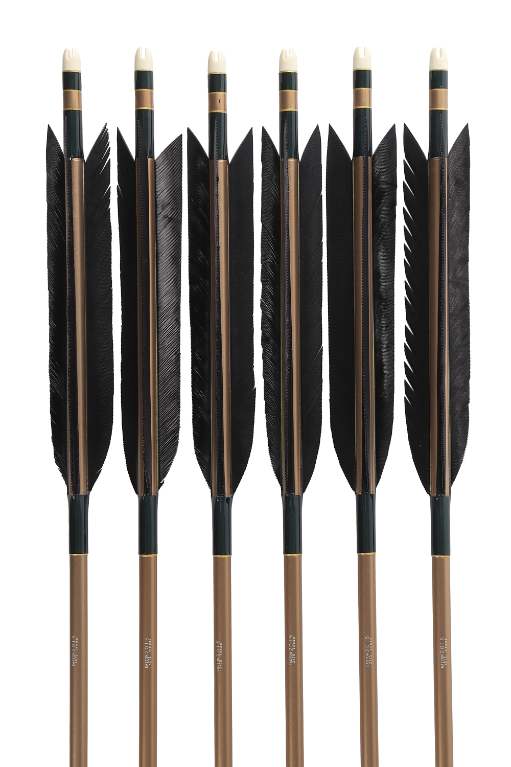 2015シャフト ターキー KF-15 黒羽 4種類 6本組 イーストン 黒 茶