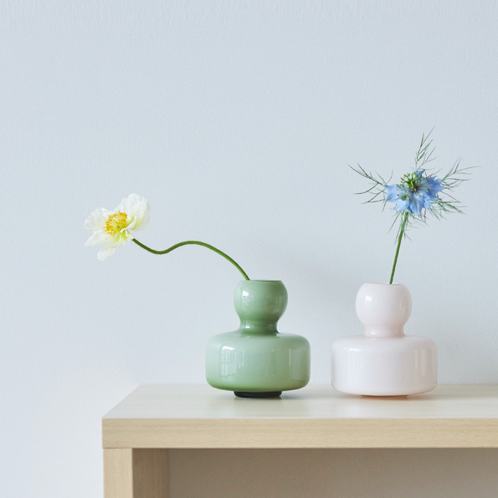 marimekko（マリメッコ） 正規品 フラワーベース オリーブ パウダー