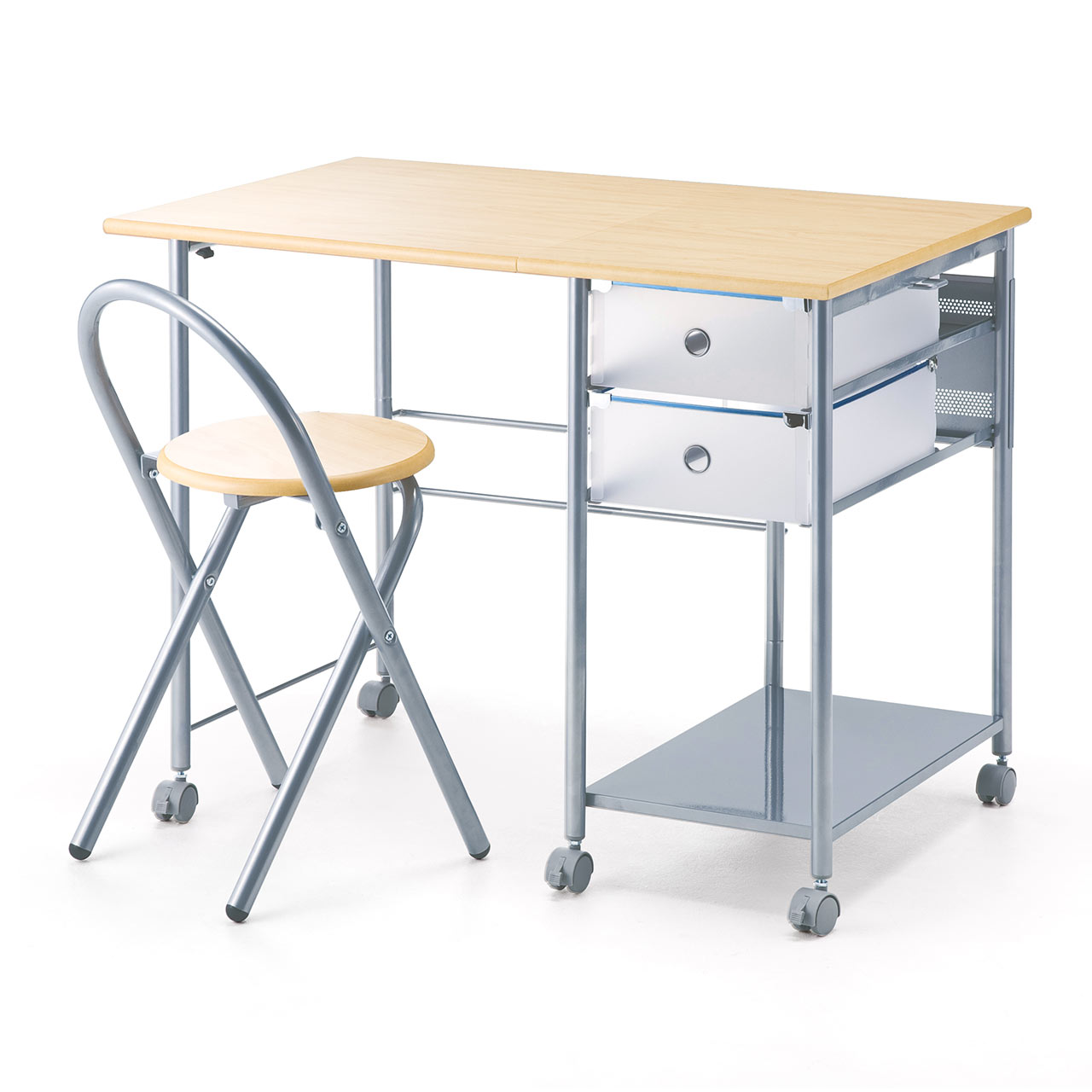 SANWA SUPPLY（サンワサプライ） 折りたたみデスク チェア セット