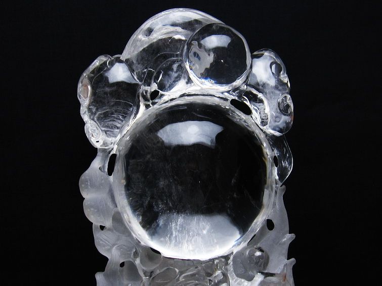 3.2Kg ヒマラヤ水晶極上龍 置物[T42-437]