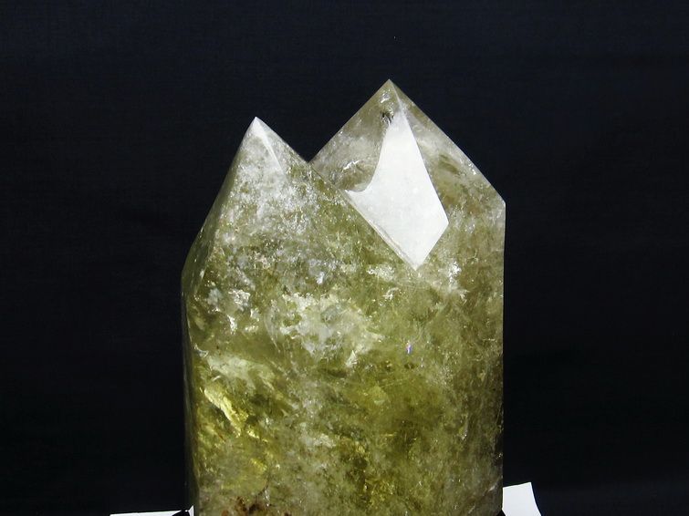 6.6Kg 虹入り シトリン水晶ダブルポイント[t719-4300]