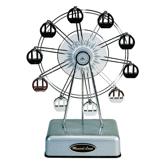 イシグロ 12720 オルゴール 観覧車 シルバー【お取り寄せ製品