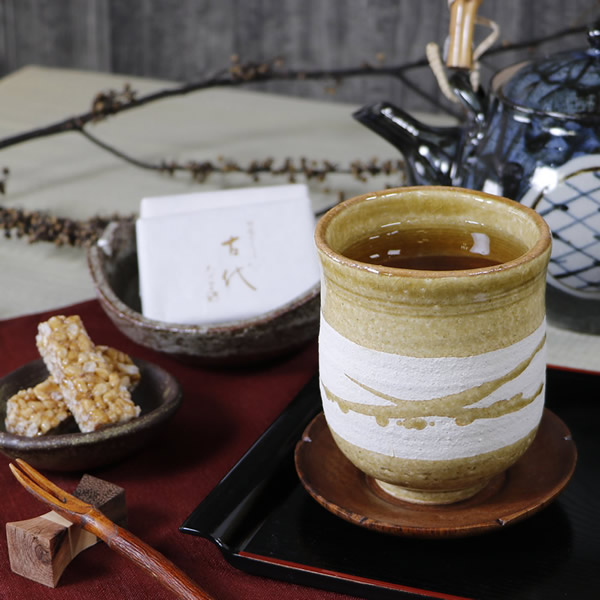 信楽焼 陶器 やきもの ゆのみ 湯呑み コップ 汲出し 彩虹湯呑み(大