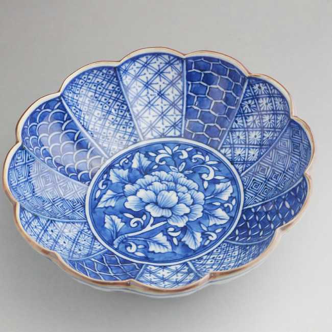 京焼 清水焼 染付菊割祥瑞中鉢 昭阿弥 : 松韻堂 Yahoo!店 - 通販