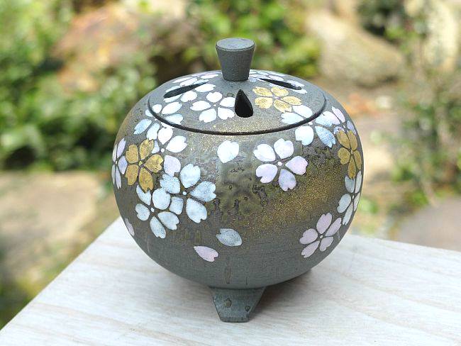 京焼 清水焼 雅桜香炉 花月 : 松韻堂 Yahoo!店 - 通販 - Yahoo