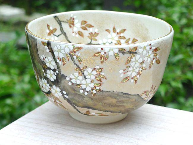 京焼 清水焼 色絵琳派桜抹茶茶碗 善昇 : 松韻堂 Yahoo!店 - 通販