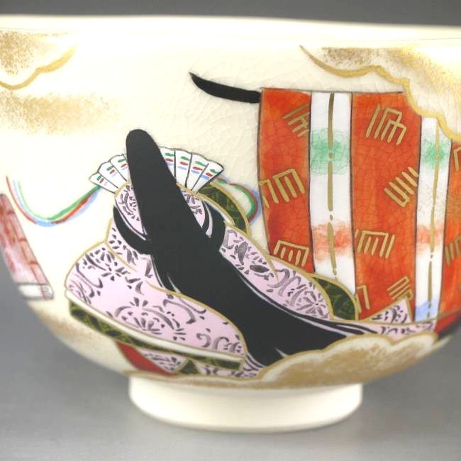 京焼 清水焼 源氏物語抹茶茶碗 善昇 御題「語」 : 松韻堂 Yahoo!店