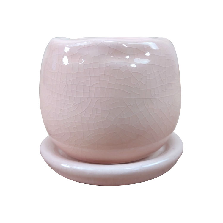 植木鉢 おしゃれ 陶器鉢 釉薬がきれいな卵型ポット MM038-090 3号(9cm