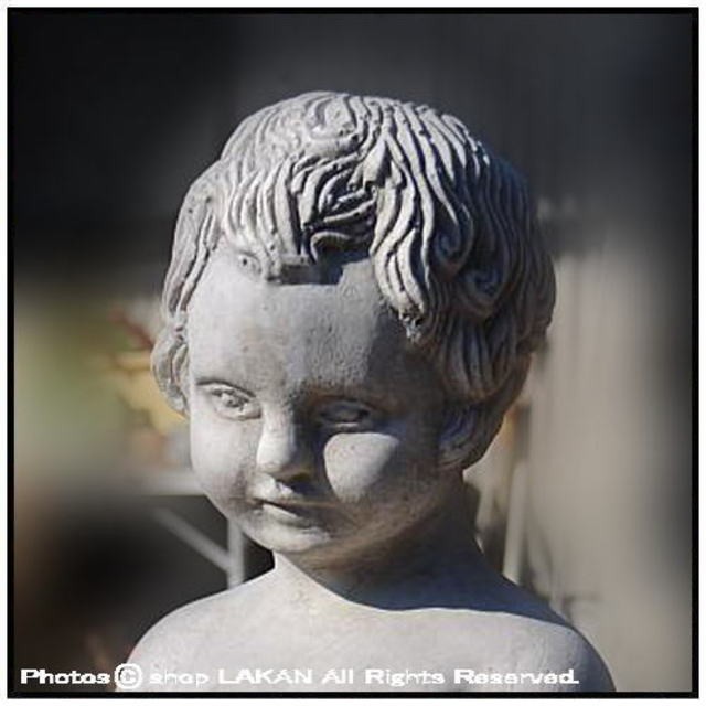 小便小僧H62cm イタリア製洋風庭園 石造人気子供像 / イタルガーデン社