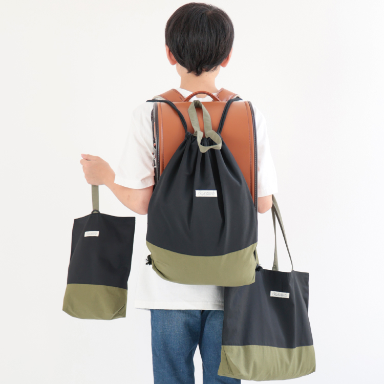 レッスンバッグ ナップサック シューズケース 体操服入れ 撥水 大きめ