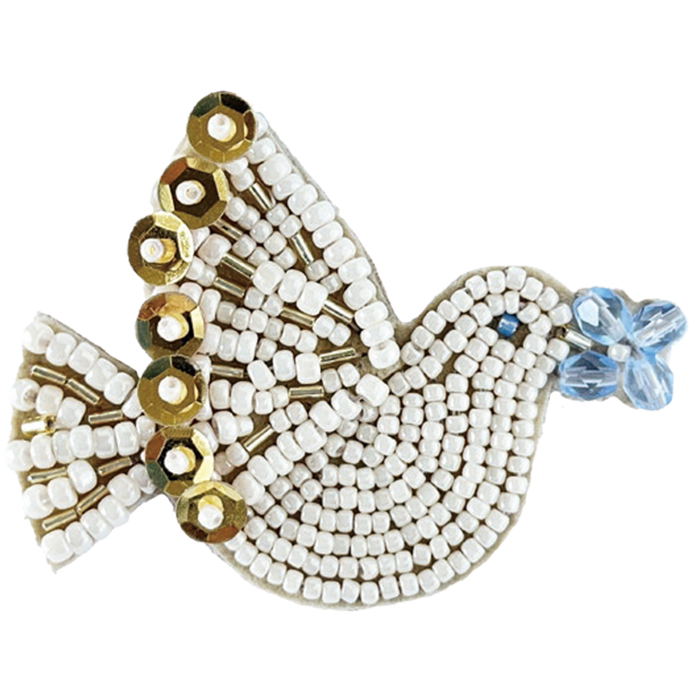 トーホー TOHO ビーズ刺繍で作る ブローチキット TORI 鳥 | ビーズ刺繍