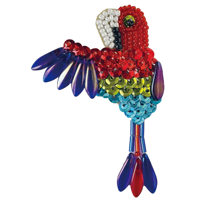 トーホー TOHO ビーズ刺繍で作る ブローチキット TORI 鳥 | ビーズ刺繍