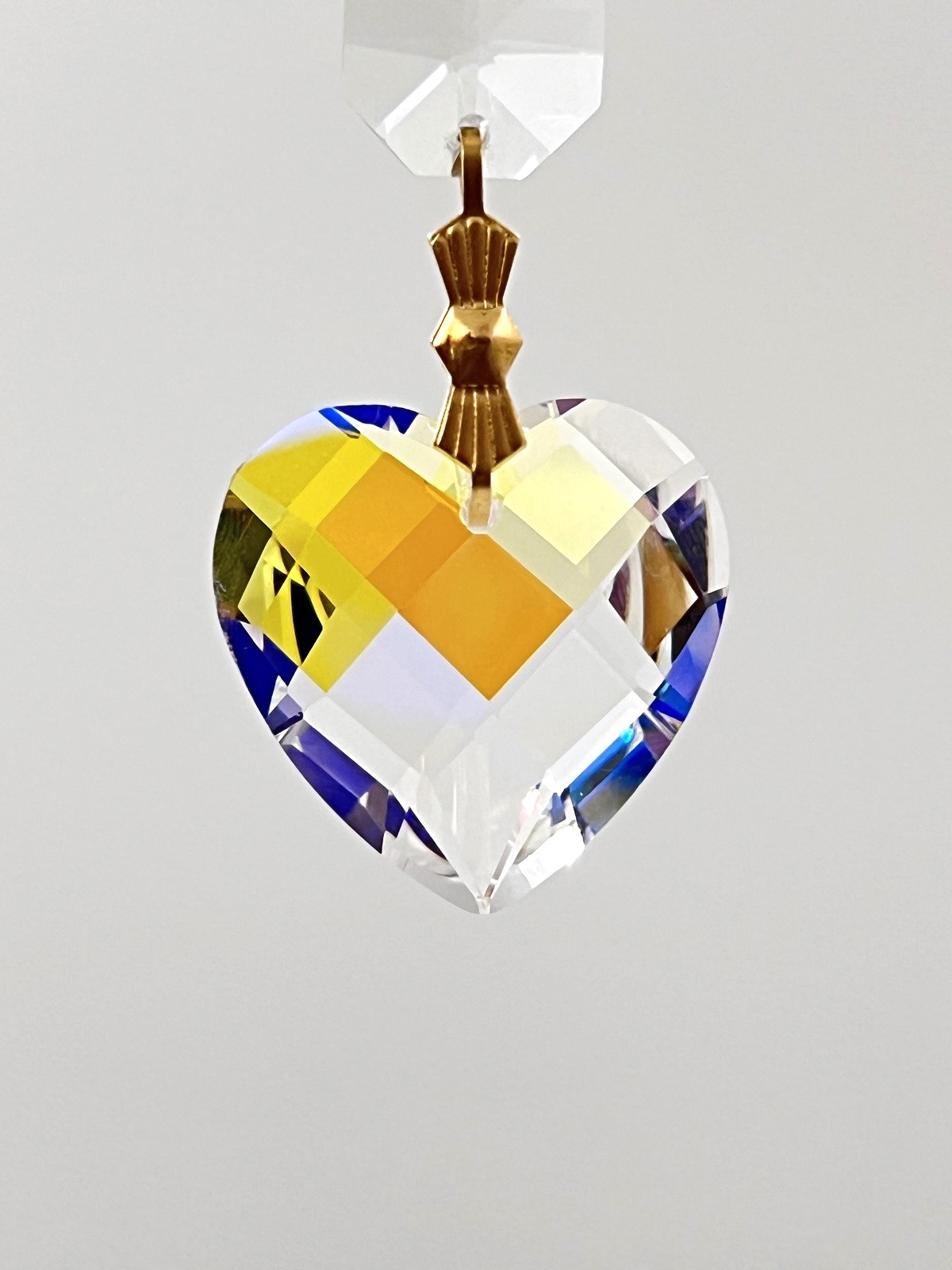 ハート 28mm 色選べる 6個セット クリスタルガラス サンキャッチャー