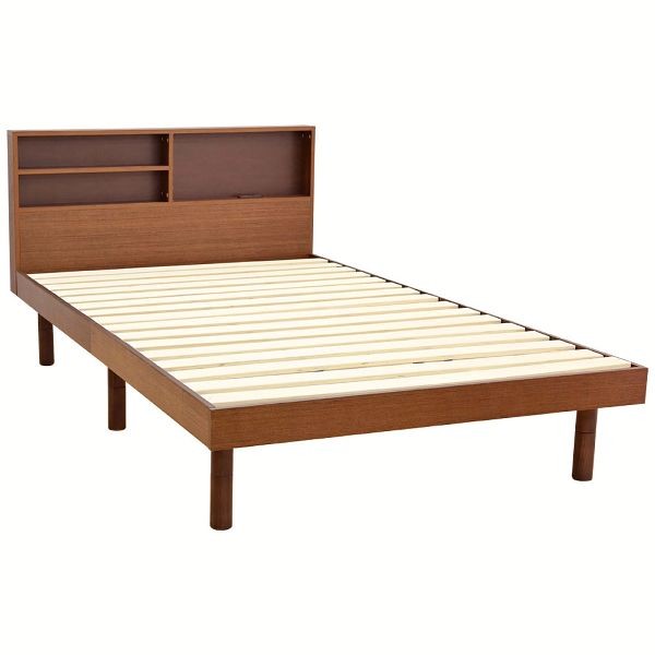 すのこベッド ダブル ダブルベッド 収納 高さ調整 すのこ ベッド 棚