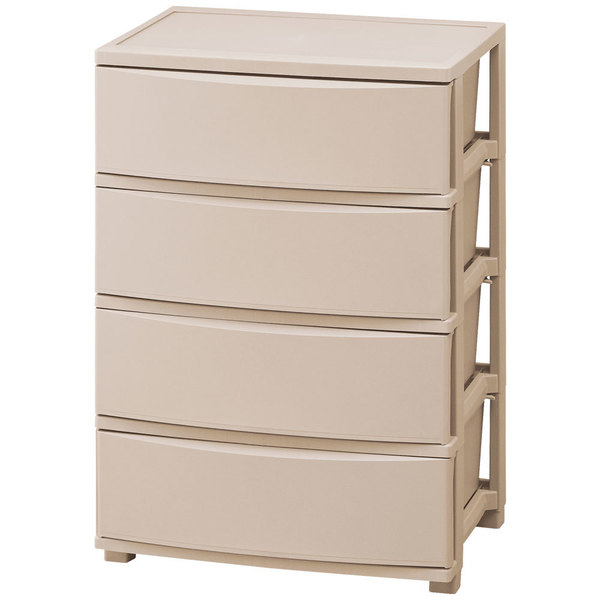 IRIS OHYAMA（アイリスオーヤマ） チェスト タンス 4段 白 衣装ケース