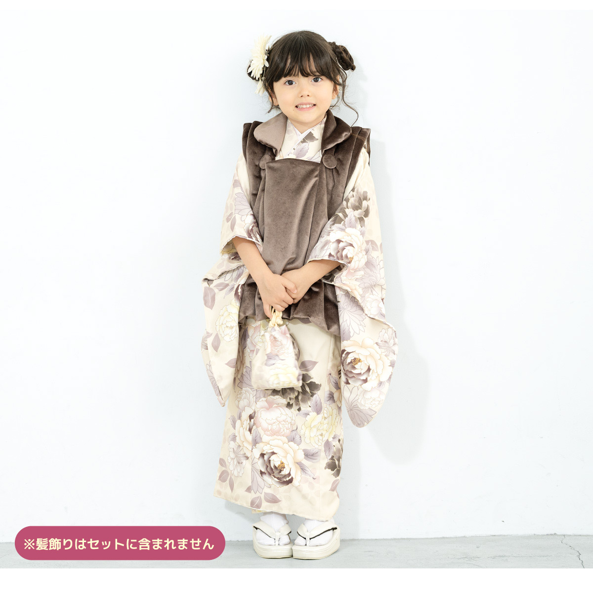SOUBIEN（創美苑） 七五三 着物 3歳 販売 女の子 三歳 着物セット 被布