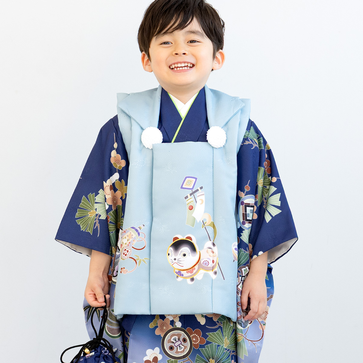 SOUBIEN（創美苑） 七五三 着物 被布コート セット 3歳 男の子 2025