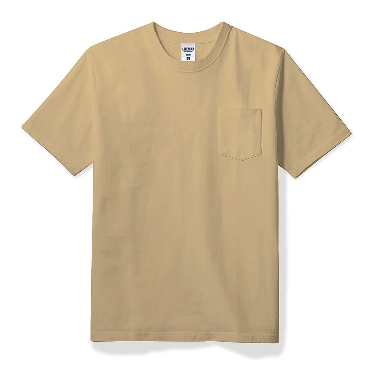 tシャツ メンズ 無地 LIFEMAX ライフマックス 10.2オンス ポケット付き