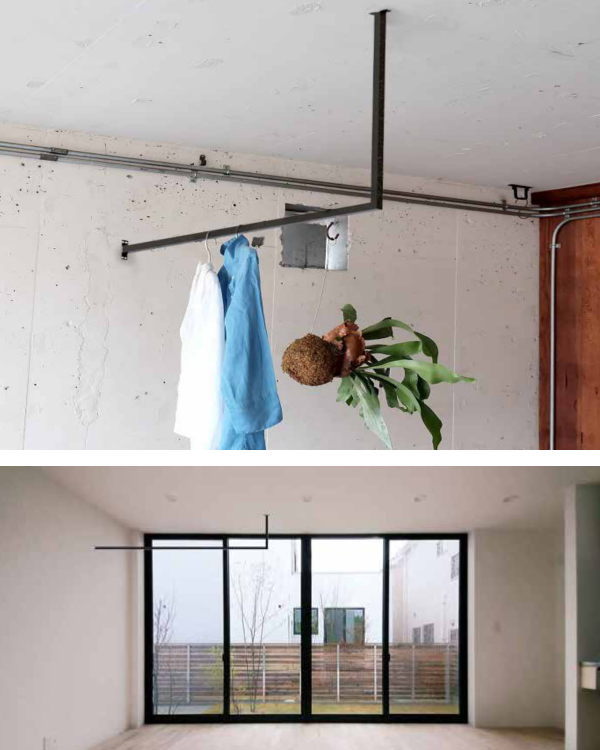 森田アルミ工業 天井付け物干し kacu（カク） U型Sサイズ KAC146U