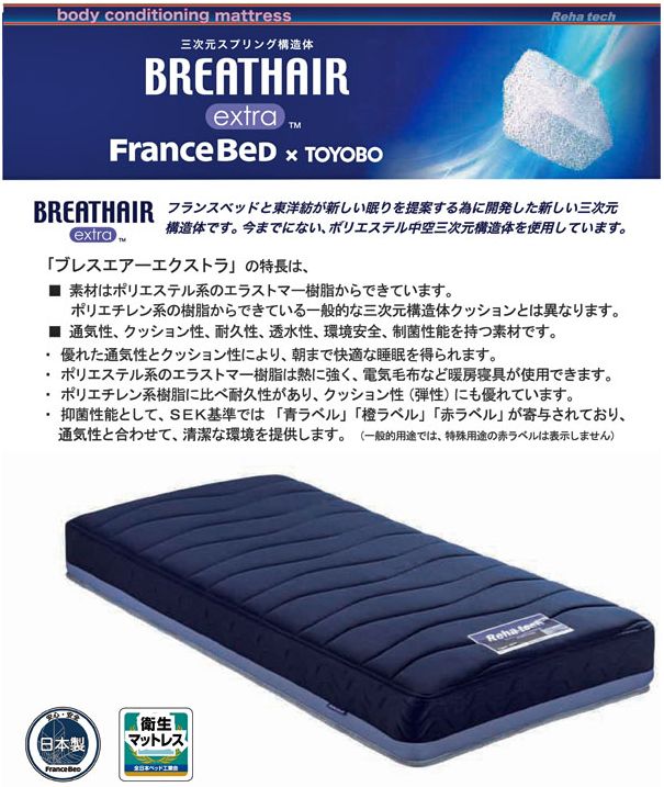 リハテック フランスベッド マットレス リハテックマットレス ワイド