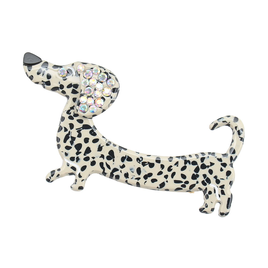 ヘアクリップ ダックスフンド 犬 ドッグ ミニクリップ レディース ヘア